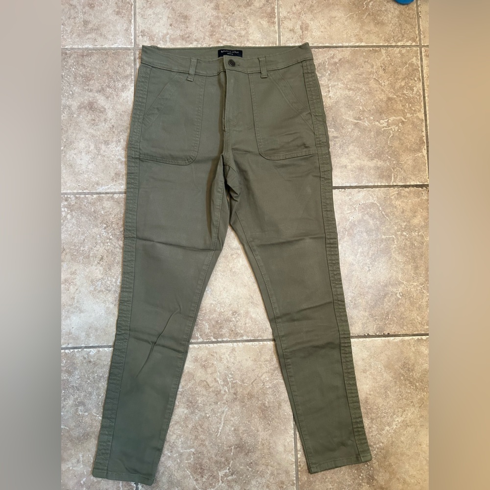 NWOT Banana Republic Olive Green Skinny Jeans - Picture 6 of 9